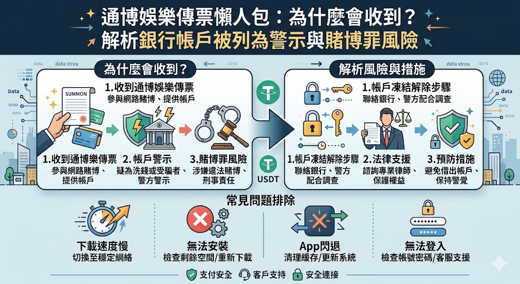 通博娛樂傳票懶人包：為什麼會收到？解析銀行帳戶被列為警示與賭博罪風險