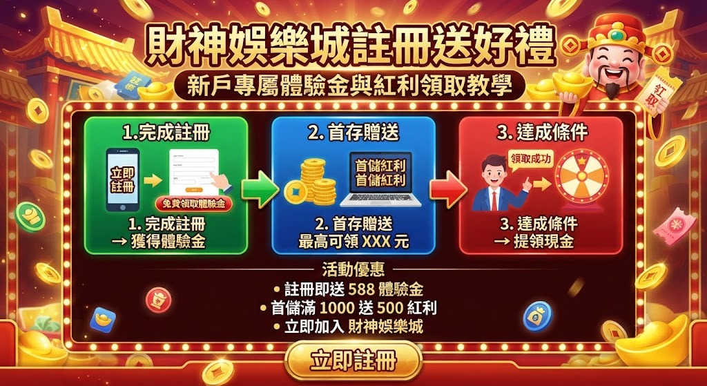 新戶專屬體驗金與紅利領取教學 新戶專屬體驗金與紅利領取教學
